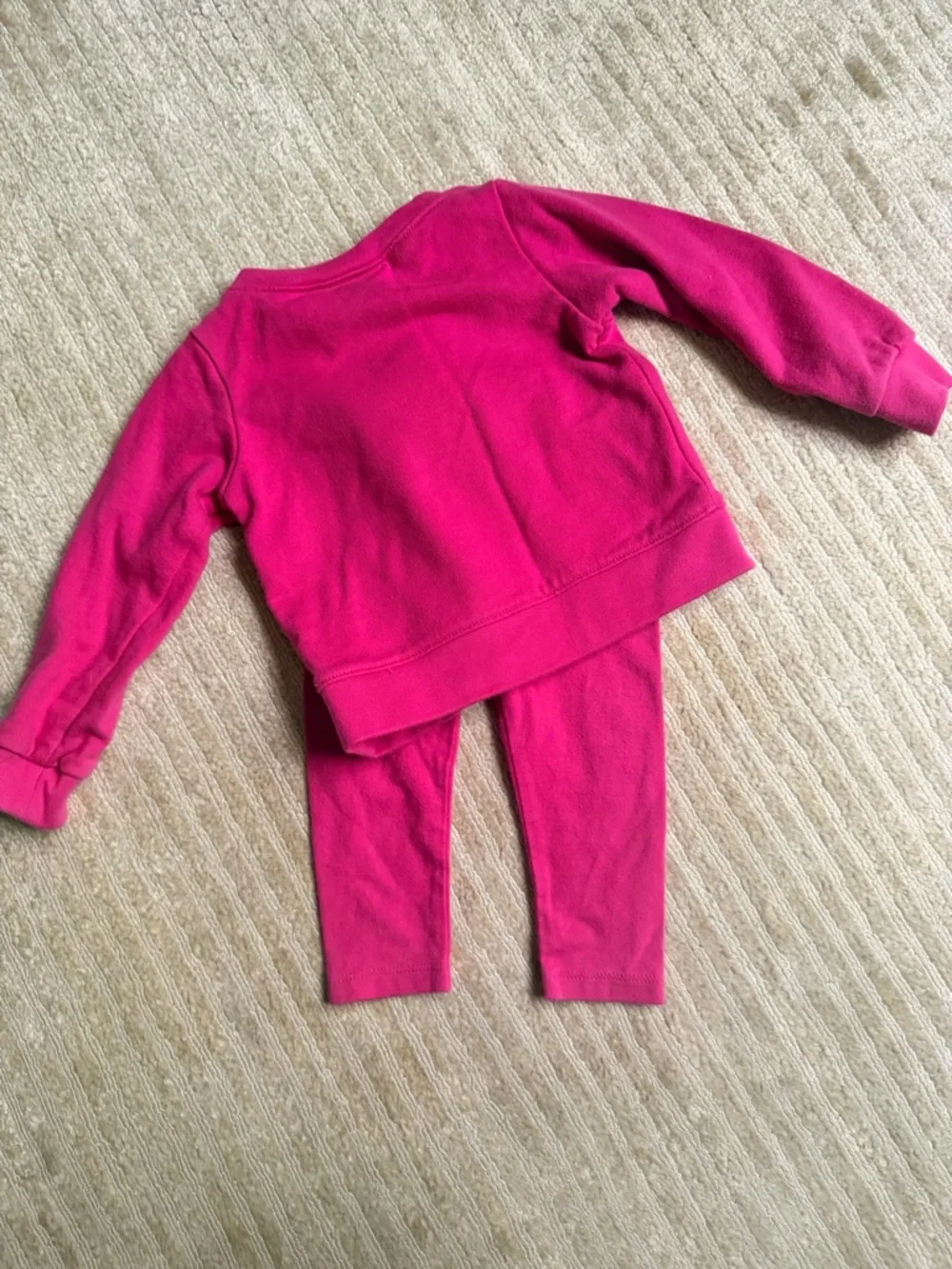 Nike baby girls Hot Pink Toddlers Sweatshirt & Leggings Set - Picture 6 of 6